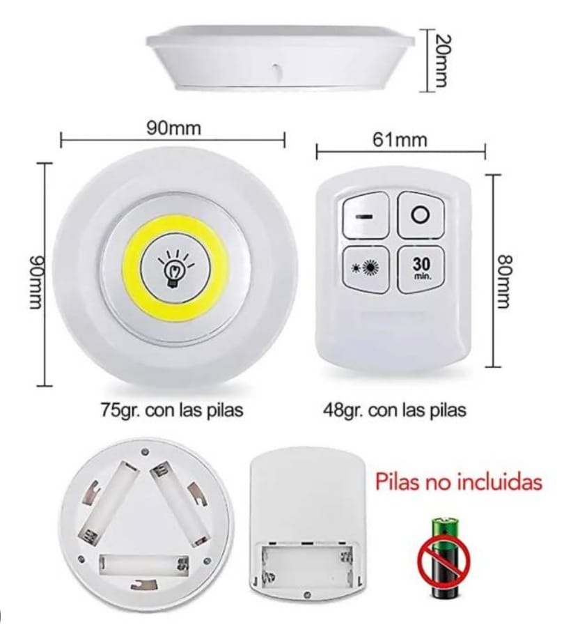 LAMPARA DE LUZ LED INHALAMBRICA